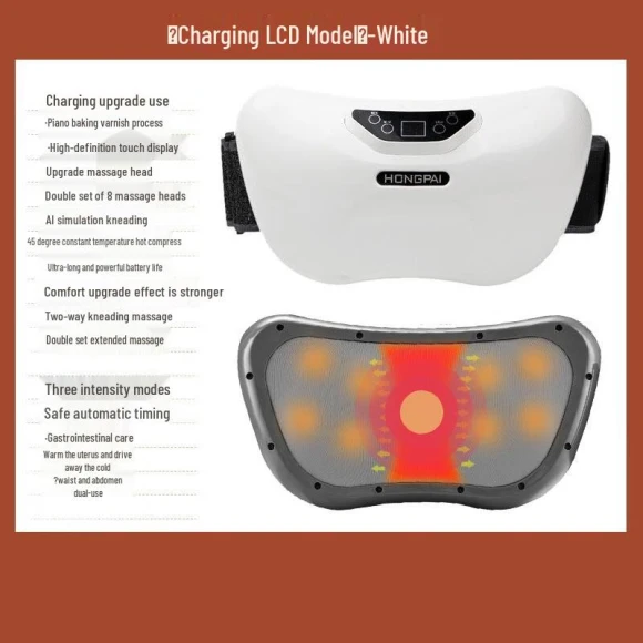 Rechargeable Abdominal Kneading Massager with LCD — Massage Gun, Kangzuo