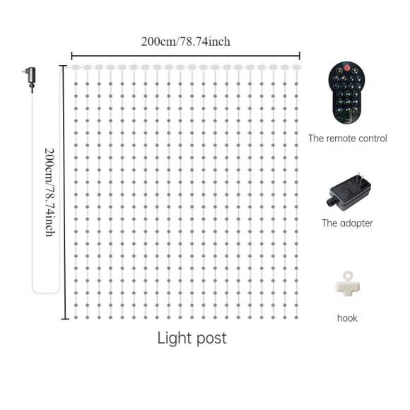 Smart LED Curtain Light with App Controls and Remote — LED Strip Lights, Build My Home