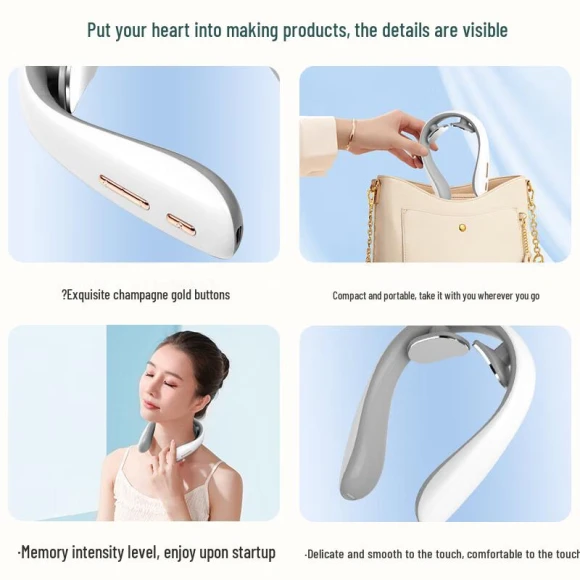 Smart Pulse Neck Massager with Heat — Massage Gun, Kangzuo