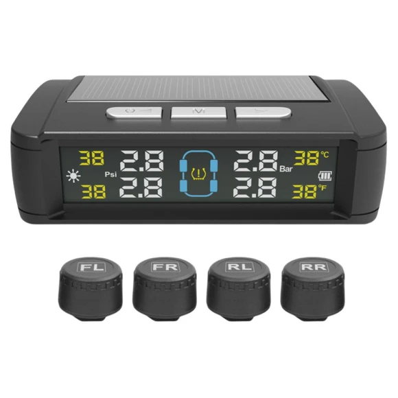 Tire Pressure Monitoring System with 4 Sensors — TPMS, SoleVibe Shoes