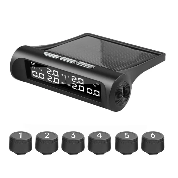 Truck Tire Pressure Monitoring System with 6 External Sensors — TPMS, The Cozy Nook