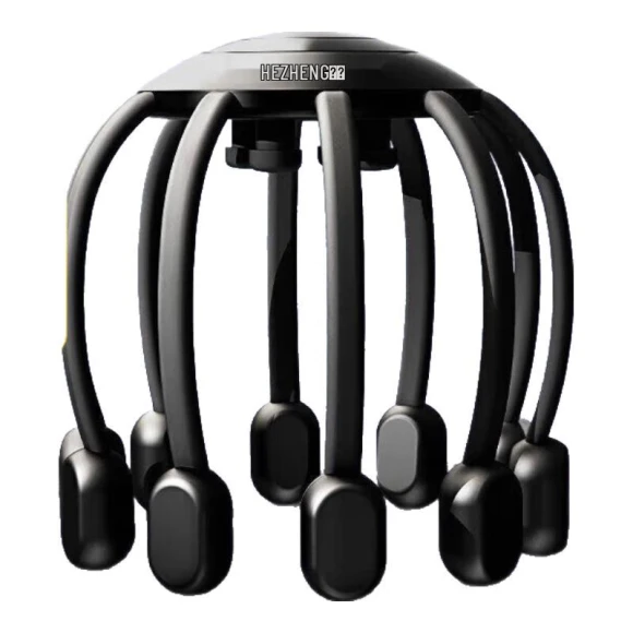 Wireless Portable Octopus Head Massager with Bluetooth — Massage Gun, Hezheng
