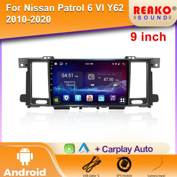 Android Car Multimedia Head Unit with GPS Navigation and CarPlay — Car Infotainment System, Reakosound