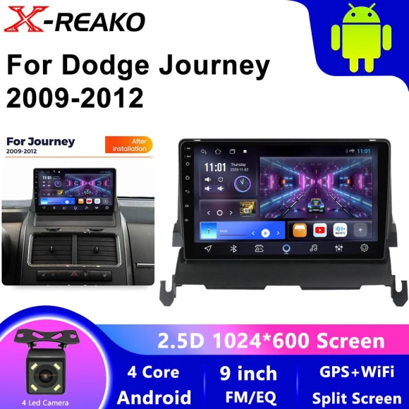 Car Radio with Android Auto and GPS Navigation — Car Infotainment System, X-REAKO