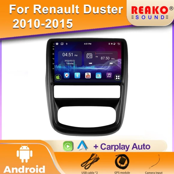 CarPlay Android Auto Car Radio with Navigation — Car Infotainment System, Reakosound