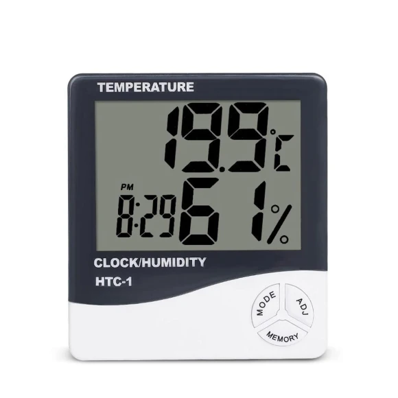 Digital Temperature Sensor Electronic Humidity Meter LCD Display Smart Hygrometer Portable for Home Room for Weather Air... — Air Quality Monitor, AutoPartGlobal