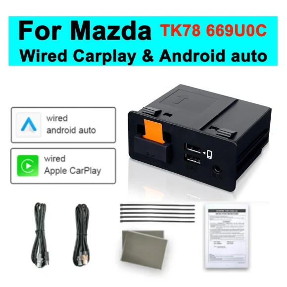 Original USB Hub CarPlay Android Auto OEM Upgrade Kit — Car Infotainment System, Mazda