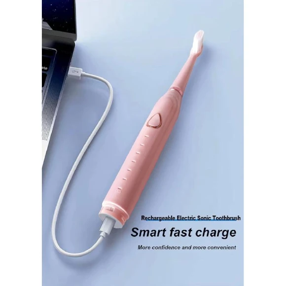 Rechargeable Sonic Toothbrush with Facial Massage — Electric Toothbrush