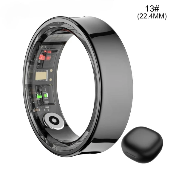 Smart Ring with Charging Case, Body Temperature and Sleep Monitor — Smart Ring, SACOSDING