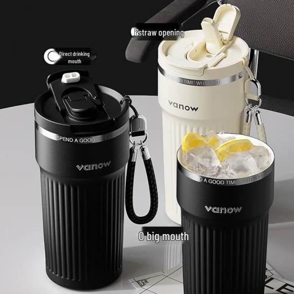 Striped Temperature Control Coffee Mug — Smart Water Bottle, JDST online