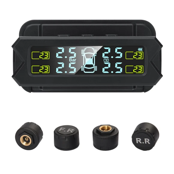 Tire Pressure Monitoring System with Solar Charging — TPMS, RURI Japan product