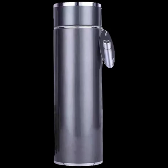 Vacuum Insulated Mug with LED Temperature Display — Smart Water Bottle, Qiao Gushi
