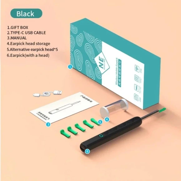 Wireless Ear Pick Camera with Light — Electric Ear Cleaner, Kings City