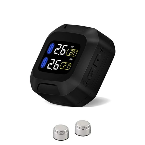 Wireless Tire Pressure Monitoring System with Alarm and Sensors — TPMS, Pu fe