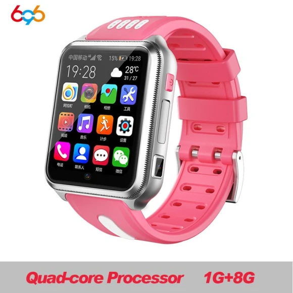 4G GPS Wi-Fi Location Student/Children Smart Watch Phone Android System Watch App Installation Bluetooth SmartWatch SIM... — Kids Smart Watch, ESSAGER