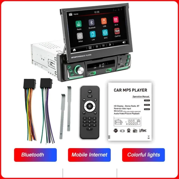 7-Inch Touchscreen Car Radio Receiver with Bluetooth MP5 Player — Car Infotainment System, Simplistic Living Home