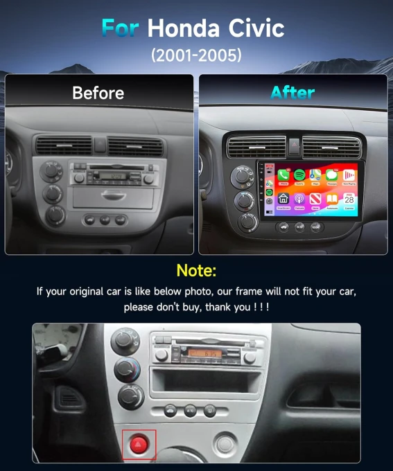 9-inch HD Touch Screen Car Stereo with CarPlay, Android Auto, Bluetooth, GPS, WiFi, and Backup Camera — Car Infotainment System, Kings City