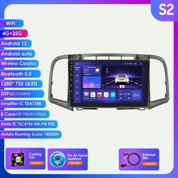 Android 4G-LTE Car Radio Multimedia Player with Navigation — Car Infotainment System, Hizpo