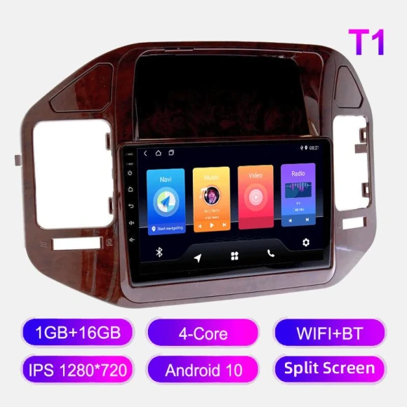 Android Car Radio for Mitsubishi Pajero 3 2000-2006 Multimedia Player Head Unit Stereo GPS Navigation BT WIFI 1+16GB... — Car Infotainment System, GHLHS