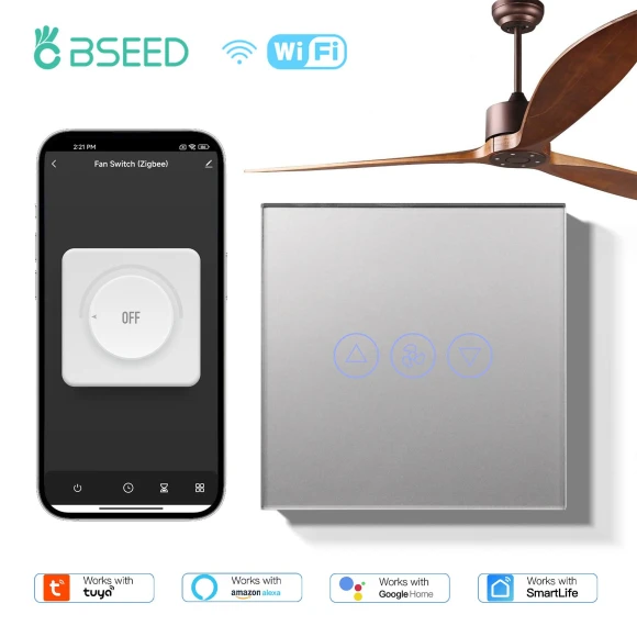 Ceiling Fan Speed Controller Smart Switch — Smart Fan, BSEED
