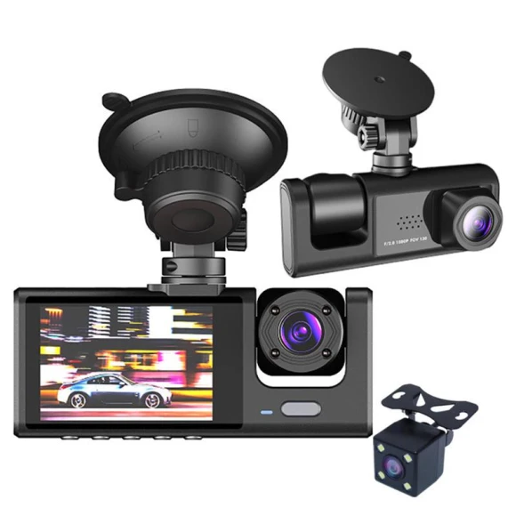 Dual Camera Dash Cam with Wi-Fi and Night Vision — Security Camera, Shoes Arena
