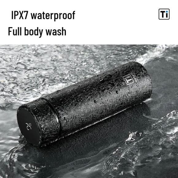 Pure Titanium Smart Thermos Cup with Tea Infuser — Smart Water Bottle, JDST online