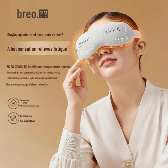 Smart Eye Massager with Hot and Cold Therapy — Massage Gun, Breo