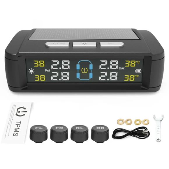 Tire Pressure Monitoring System with 4 Sensors — TPMS, Love Fashion Home
