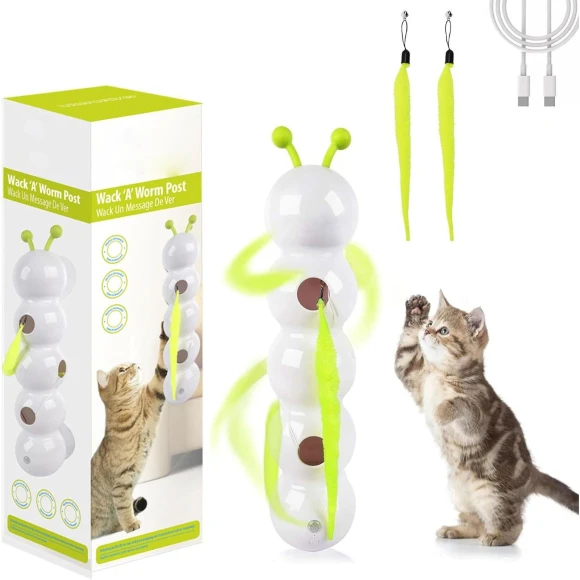 Wall-Mounted Cat Toy Worm Stimulation — Automatic Cat Toy, Elenxs