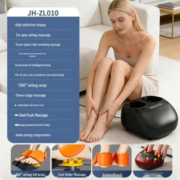 Automatic Foot and Leg Massager with Airbag Kneading — Massage Gun, Global Beauty
