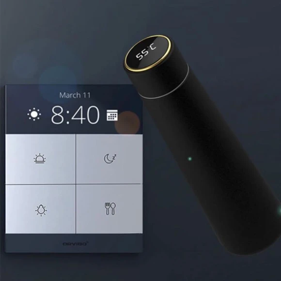 Bling Smart LED Insulated Water Bottle — Smart Water Bottle, Hongpa