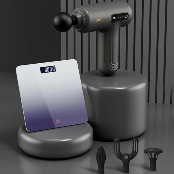 Fascia Gun & Smart Scale Gift Set — Massage Gun, INMINDS