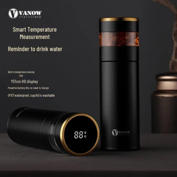 Gold Ring Smart Tea Brewer Cup — Smart Water Bottle, Vanow