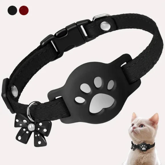 Night Visibility Pet Reflective Collar with GPS Tracker Holder — Dog GPS Tracker, Seahorse Home