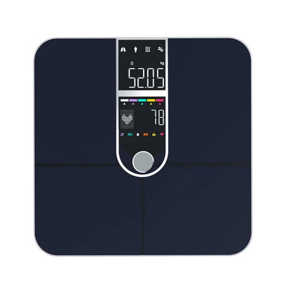 Professional Smart Body Fat & Heart Rate Scale with VA Color Display — Smart Scale, ICOMON