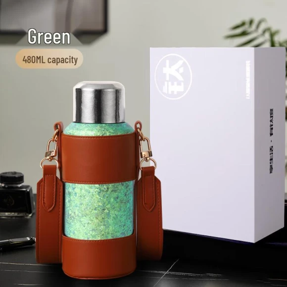 Pure Titanium Smart Temperature Insulated Tea Cup — Smart Water Bottle, ZISIZ