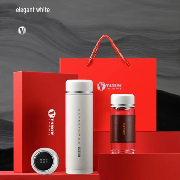 Smart Insulated Double Cup Gift Set — Smart Water Bottle, Vanow