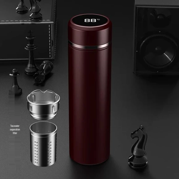 Smart Stainless Steel Insulation Tea Cup — Smart Water Bottle, Leno