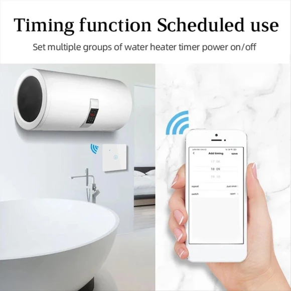 Smart WiFi Touch Switch for Water Heater — Smart Switch, Kings City