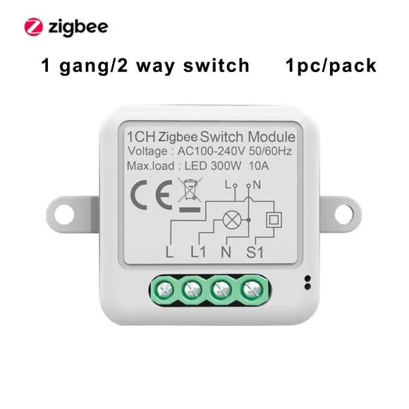 ZigBee 3.0 Switch Module — Smart Switch, Tuya