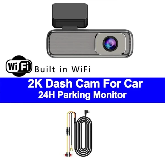 2K Dash Cam with WiFi App, 24H Parking Monitor — Dash Cam, Simplistic Living Home