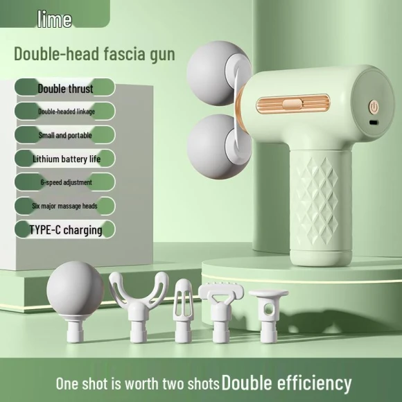 Adjustable Mini Fascia Gun — Power Bank, Global Beauty