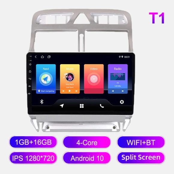 Android Car Radio for Peugeot 307, 307CC, 307SW 2002-2013 — Car Infotainment System, GHLHS