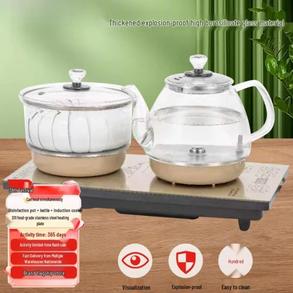 Automatic Glass Electric Kettle with Disinfection Feature — Electric Kettle, ElectroCN