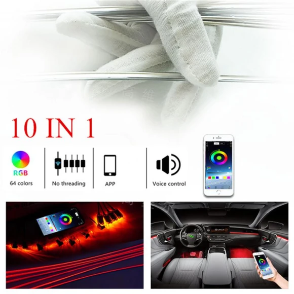 Car Interior Decor Light Foot Lamp — LED Strip Lights, thankBUY