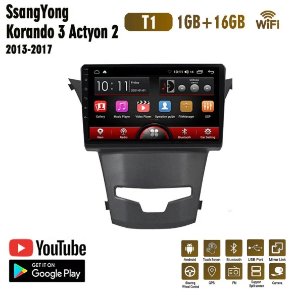 Car Radio with Android 11, Multimedia, Wi-Fi, GPS Navigation — Car Infotainment System, BAODANDP