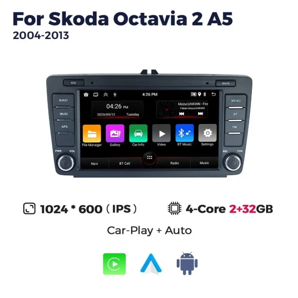CarPlay and Android Auto Car Stereo with GPS Navigation and Multimedia Video Player — Car Infotainment System, hello house