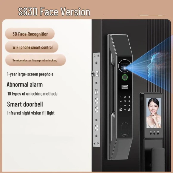 Dual-Screen Facial Recognition Smart Lock — Smart Lock, Shengbey
