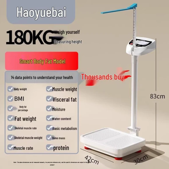 Smart Body Fat and Height Scale — Smart Scale, SPACEXPERT