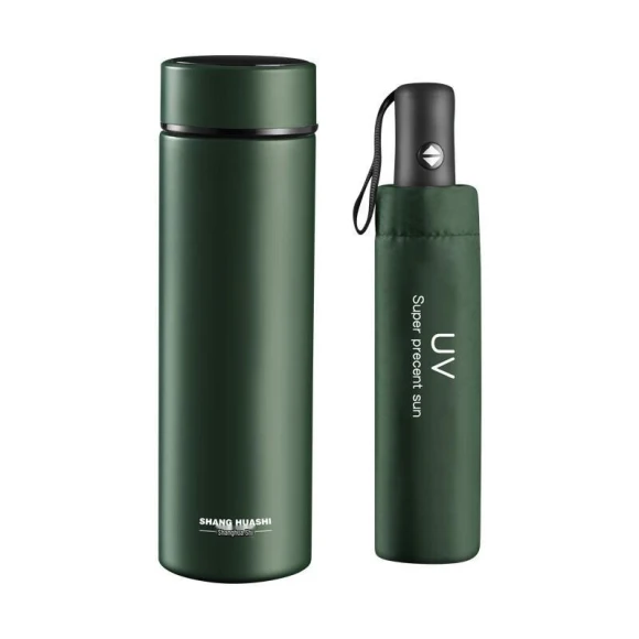 Smart Thermos Cup and Automatic Umbrella Set — Smart Water Bottle, JDST online